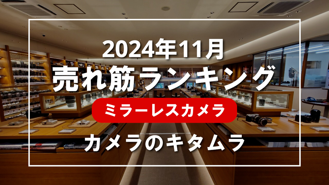 2024年11月 ミラーレスカメラ 売れ筋ランキングを紹介！｜カメラのキタムラ