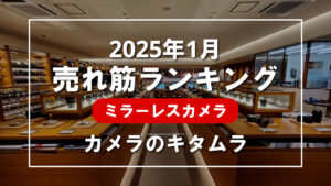 2025年1月 ミラーレスカメラ 売れ筋ランキングを紹介！｜カメラのキタムラ