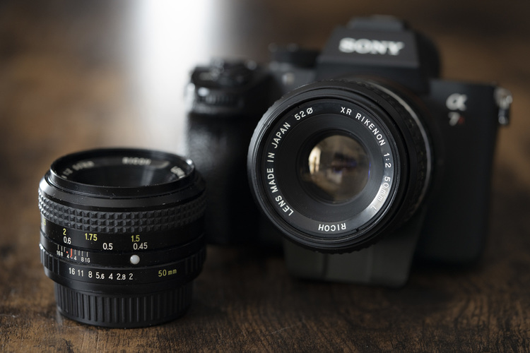 CanonXR RIKENON 50mmF2【富岡光学 製第1世代】＋カメラバッグ
